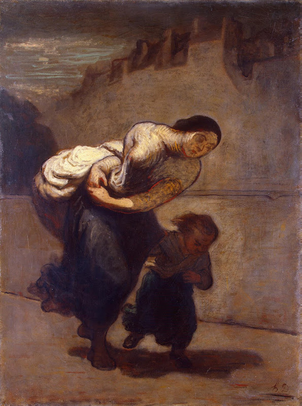 Daumier Honore - Burden (The Laundress)